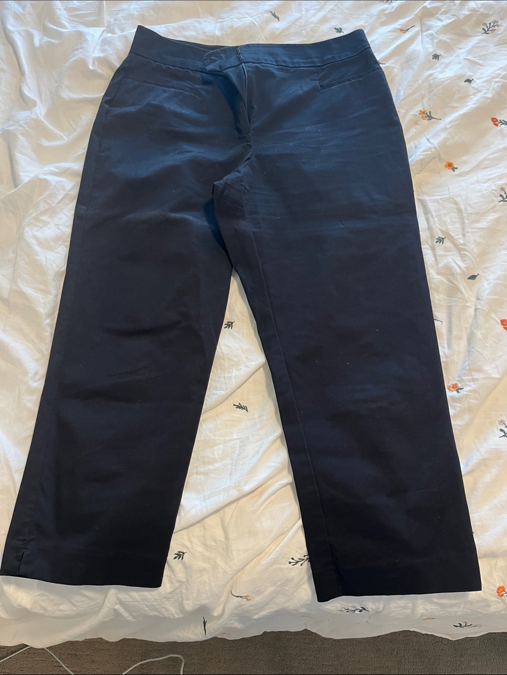Ann Taylor Classic Black Straight-Leg Pants